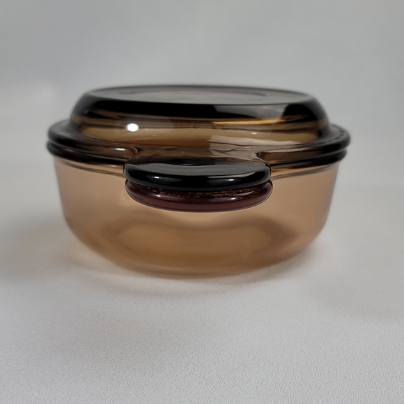 Corningware Visions Amber Glass V-150-B Grab-It Bowl - Picture 5 of 15